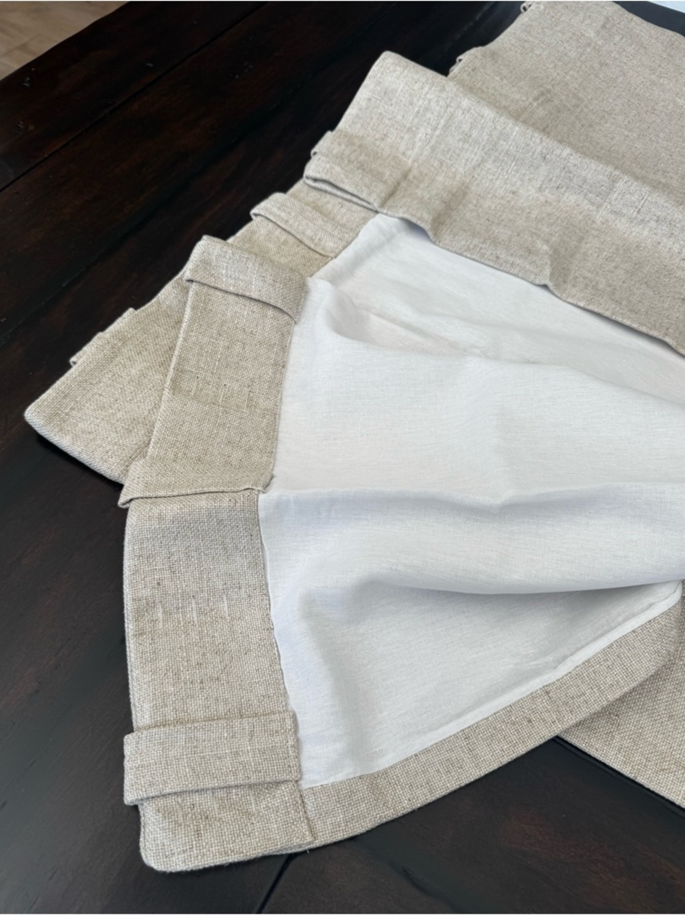 Pottery Barn Everyday Linen Light Filtering Curtain (2) 50”Wx96”L NWOT - Picture 6 of 9